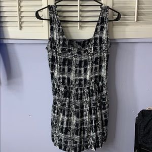 Black White Romper